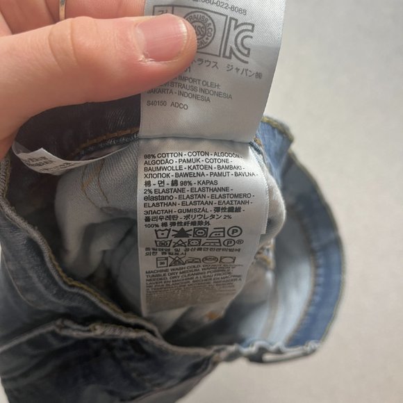 Levis Jeans Mens 36x30 Blue 559 Relaxed Straight Cotton Blend Denim (Meas 36x29) - Picture 9 of 9